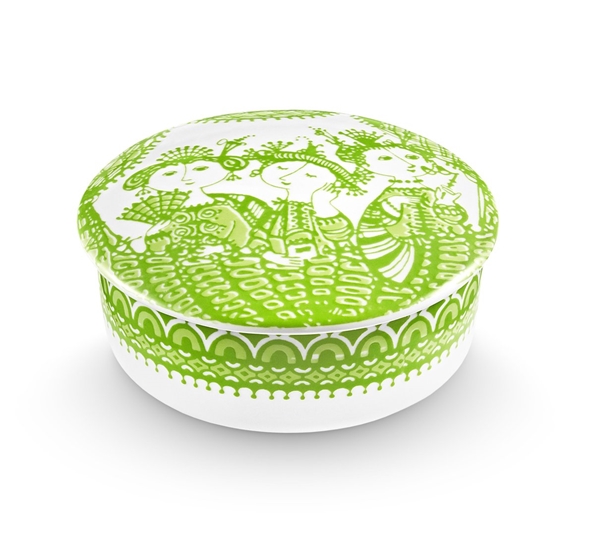 Aida skrin med lokk grønn fra Bjørn Wiinblad