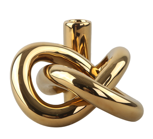 Lykke One lysestake gull fra Cooee Design