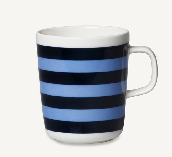 Tasaraita krus 2,5 dl blå fra Marimekko