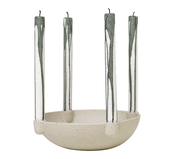 Bowl lysestake ø27 cm keramikk fra Ferm Living