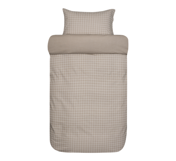 Storm sengesett flanell beige 200x220cm Høie