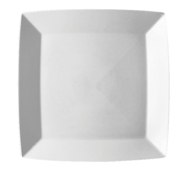 Loft Hvit tallerken firkantet 27x27 cm fra Thomas
