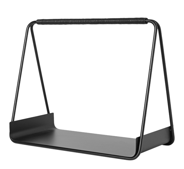 Port vedkurv h40 cm sort fra Ferm Living