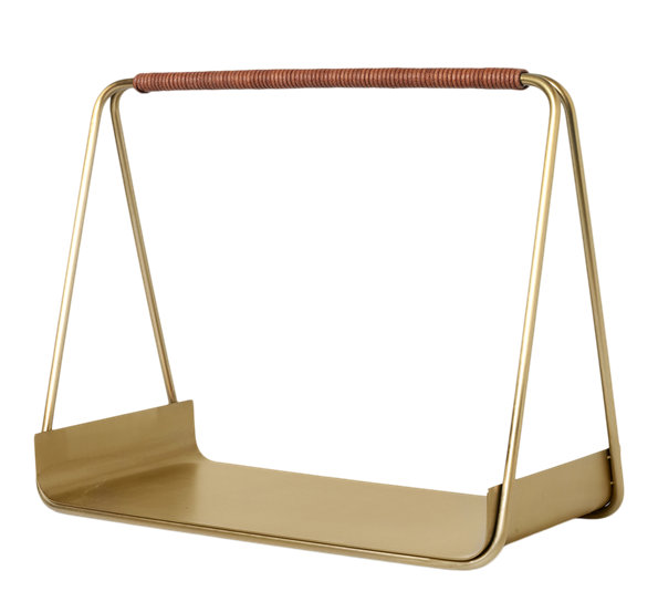 Port vedkurv messing fra Ferm Living