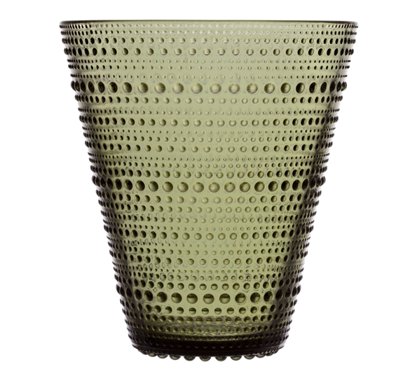 Kastehelmi mosegrønn vase fra Iittala