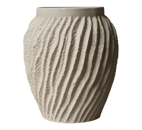 Raw krukke vase L sandy mole fra DBKD
