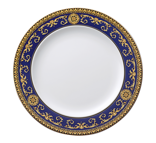 Medusa Blå tallerken flat 27 cm fra Versace