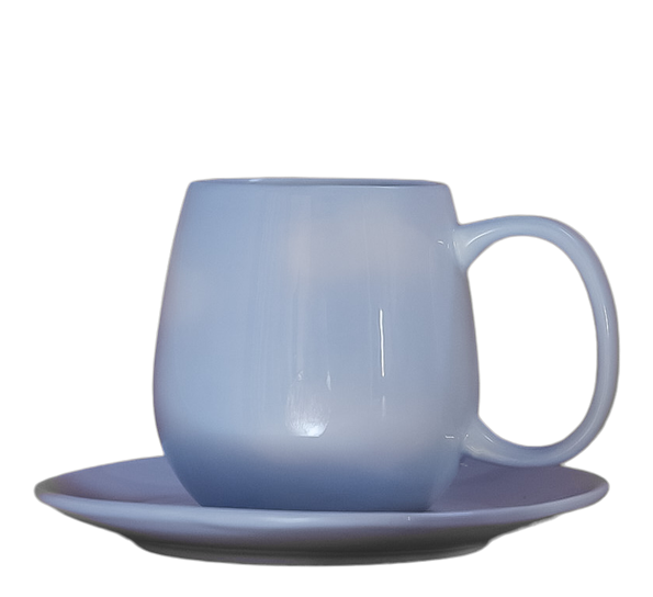 Up in the Clouds kopp med skål lyseblå By_W