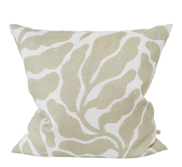 Leaves putetrekk lin 48x48 cm sand fra Fine Little Day