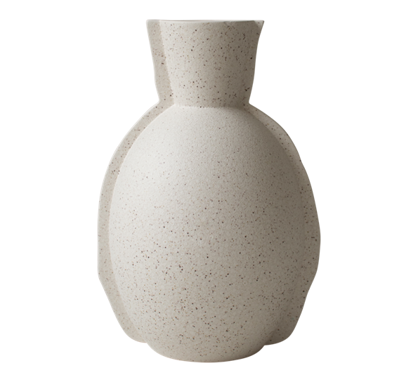 Edge vase 30 cm creme dot fra DBKD