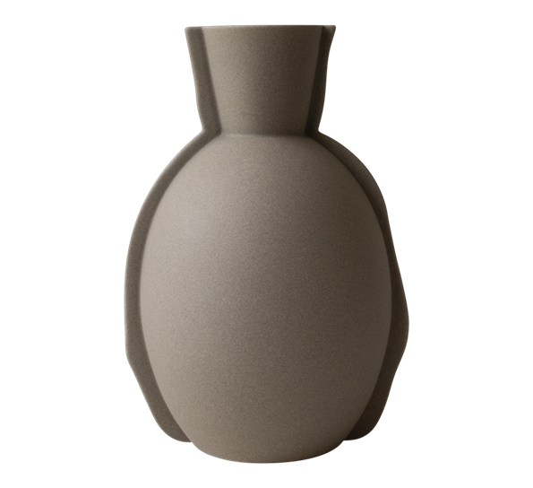 Edge vase 30 cm taupe fra DBKD