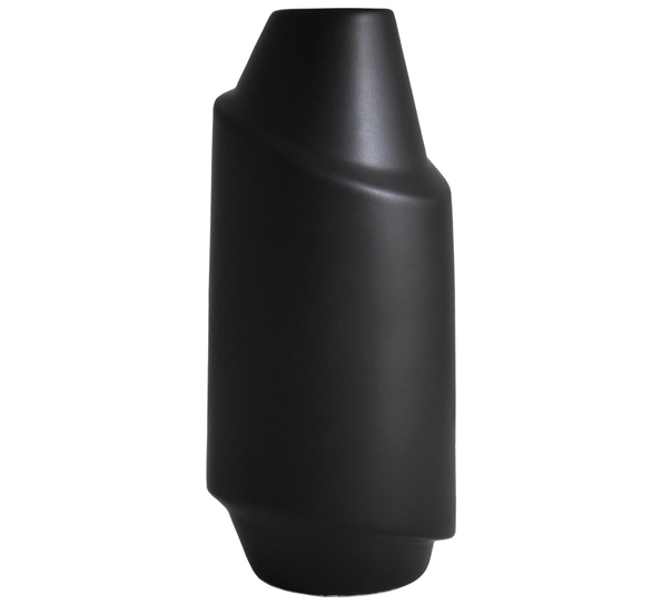 Pen vase 20 cm matt sort
