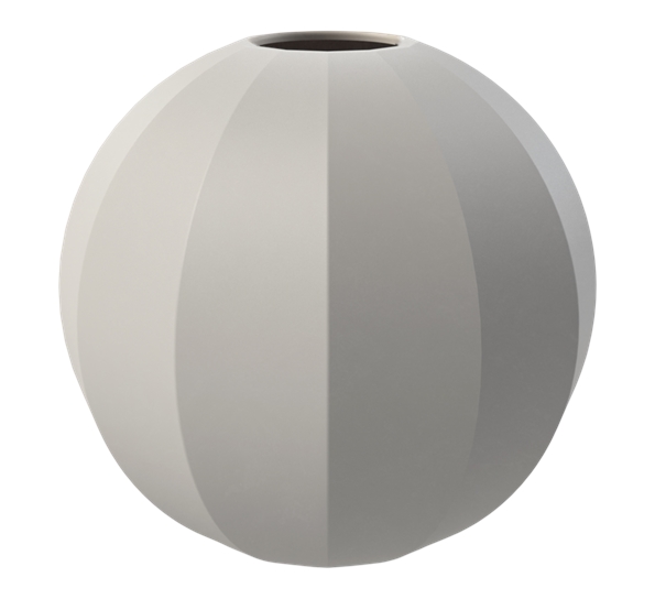 Edge ball vase 15 cm lysgrå fra Cooee Design