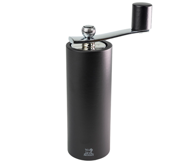 Isen pepperkvern matt sort med håndtak h18 cm fra Peugeot