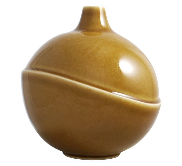 Bubble vase oat yellow