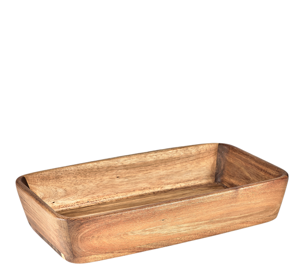 Serveringsfat akasietre 38x22x7 cm fra Holm