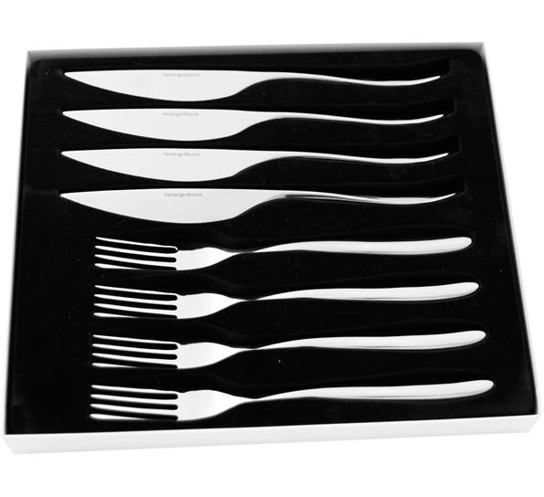 <p>Lykke forrettsbestikk 8 deler fra Hardanger Bestikk</p>
