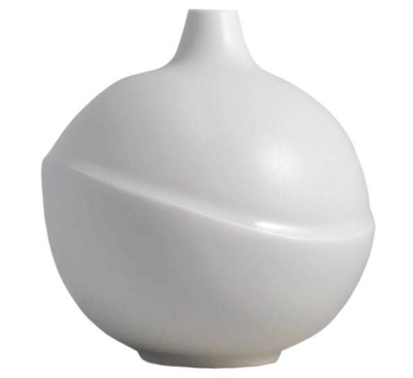 Bubble vase matt hvit