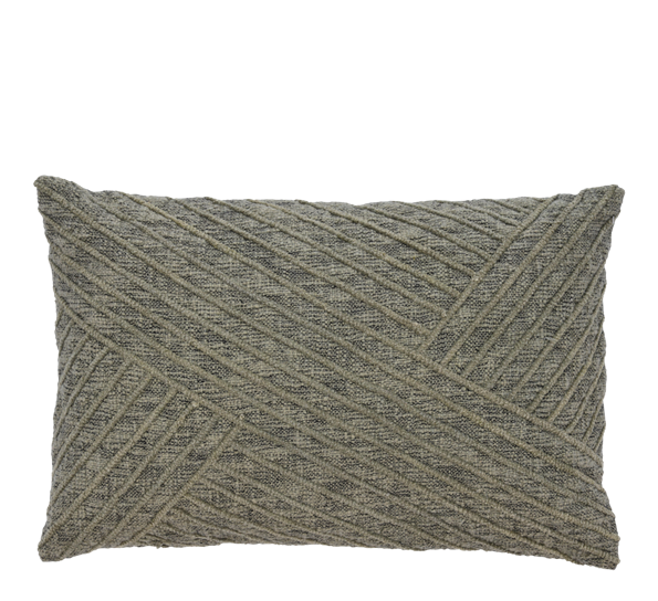 Diagonal pute 40x60 cm khaki fra Södahl