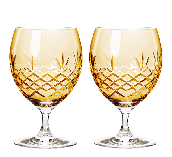 Crispy Citrine Eightball ølglass 2-pk fra Frederik Bagger