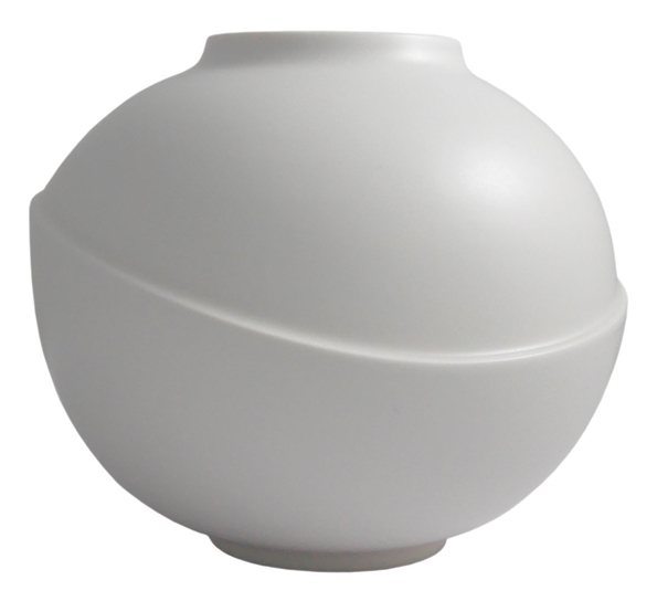 Big Bubble vase matt hvit