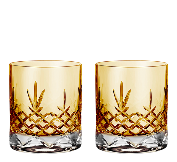 Crispy Citrine Lowball glass 2-pk fra Frederik Bagger