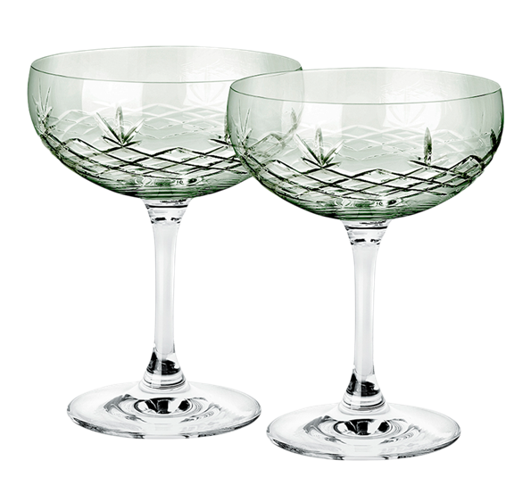 Crispy Emerald Gatsby champagneglass 2-pk fra Frederik Bagger