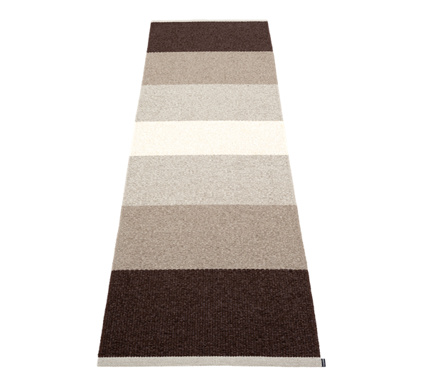 Kim matte mørkebrun 70x240 cm fra Pappelina