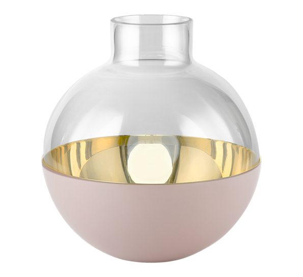 Pomme vase medium støvrosa fra Skultuna