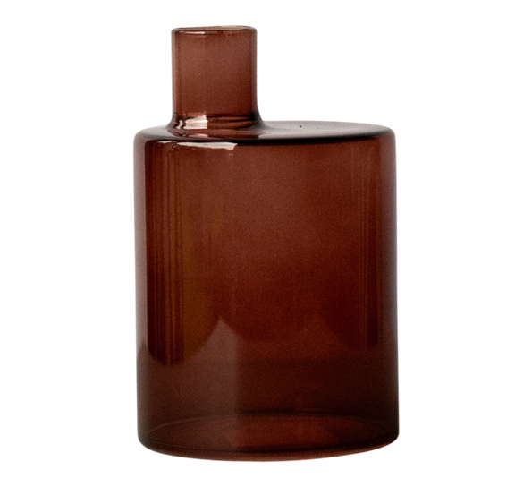 Pipe vase 12 cm mørkerød fra DBKD