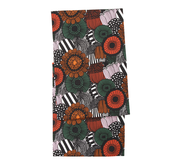 Siirtolapuutarha løper 150x40 cm hvit rød grønn fra Marimekko