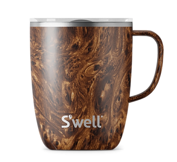 Krus 3,5dl med hank teakwood fra S`well