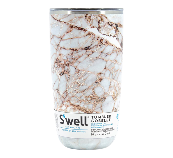 Tumbler 5,3dl Calacatta gold fra S`well