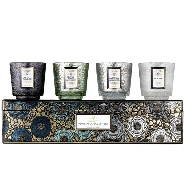 Gavesett 4 duftlys kalde farger fra Voluspa