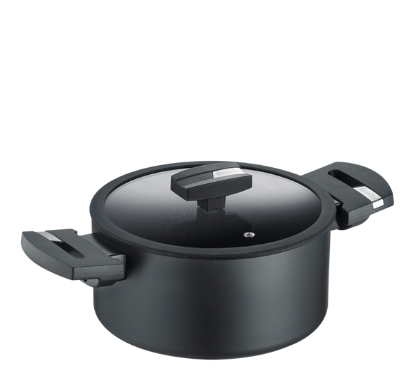 B.Green gryte med glasslokk 2,8l aluminium fra Berndes