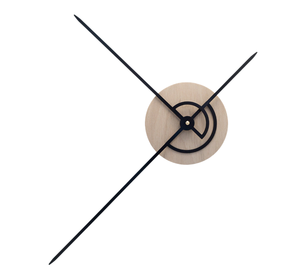 <p>Phei veggklokke eik/sort Nordahl Konings</p>
