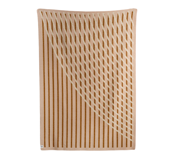 Bislett pledd Cappuccino 200x135 cm fra Røros Tweed