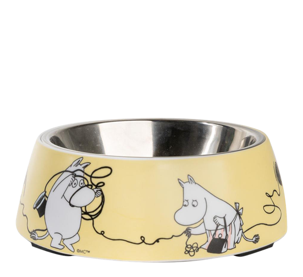 Mummi Pets matskål M gul fra Muurla