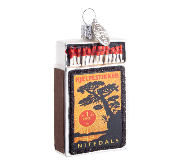 Julekule fyrstikkeske nitedal fra Brink Nordic