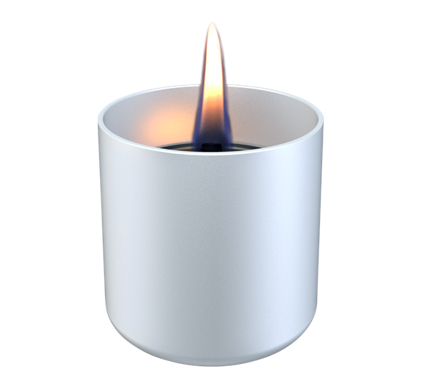 Lilly 8 lykt lys grå fra Tenderflame