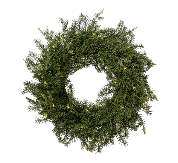 Krans med lys 65 cm fra Mr. Plant