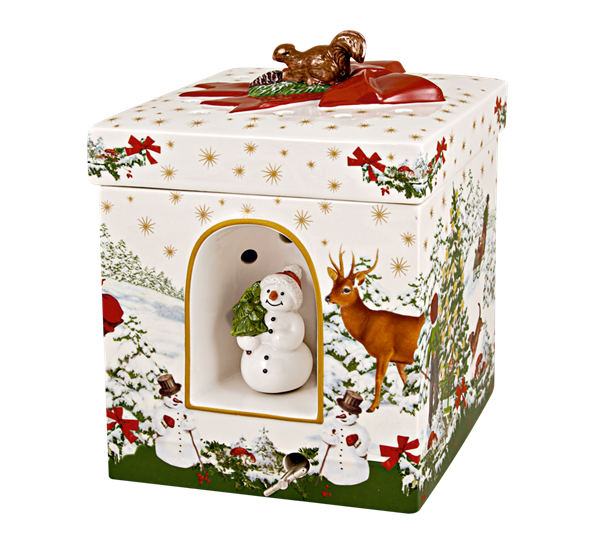 Christmas Toys skrin firkantet med juletre fra Villeroy & Boch