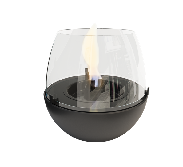 Tulip 18 lykt 3w sort porselen fra Tenderflame