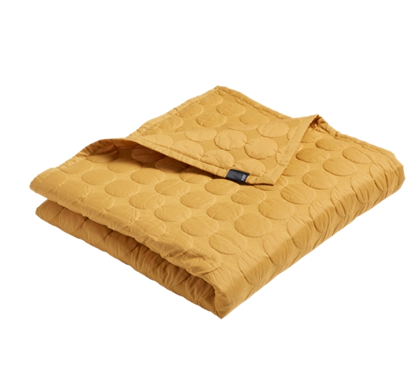 Mega Dot mustard sengeteppe 245 x 195 cm fra HAY