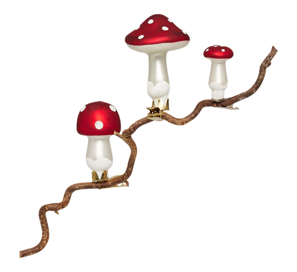 Julekule sopp 3-pk fra UND