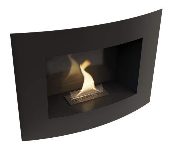 Wall 180 peis sort fra Tenderflame