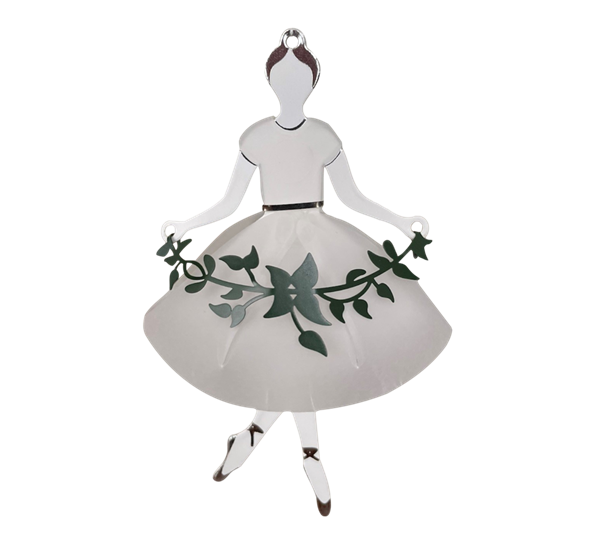 Dansende ballerinaer 2 stk sølv fra Jette Frölich