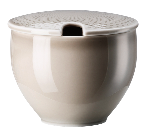 Junto Pearl Grey sukkerskål med lokk fra Rosenthal