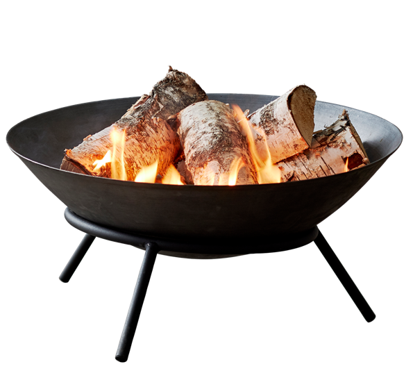 Bålpanne sort stål Ø56 cm fra F&H