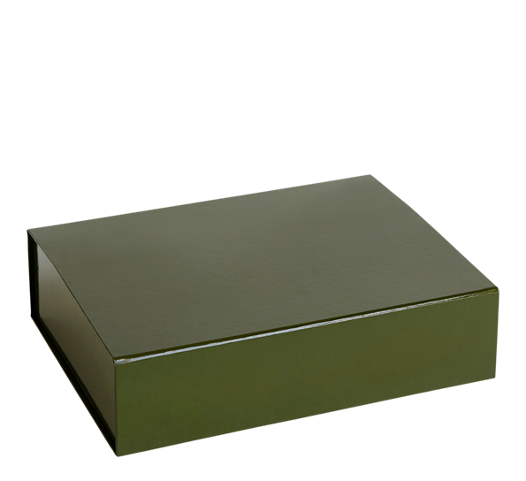 Colour boks 33x26x9 cm oliven fra HAY